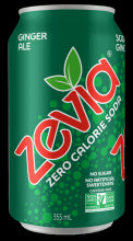 Zevia soda unité - Ginger Ale (Tx) 355ml