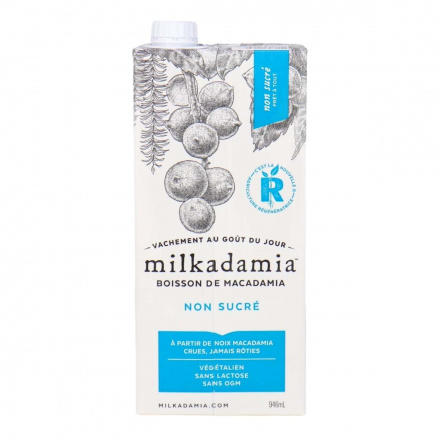 Milkadamia Boisson de Macadamia non sucrée 946ml