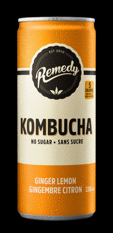 Remedy Kombucha Organic Gingembre Citron 4 x 330ml