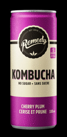 Remedy Kombucha Organic Cerise Prune 4 x 330ml TX