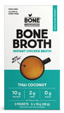 Bone Brewhouse Thaï, noix coco Bouillon d'os de poulet instantané 6g
